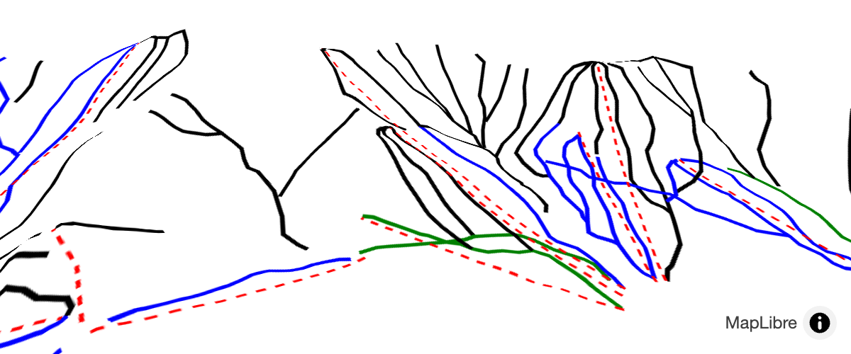 Minimalist Ski Map